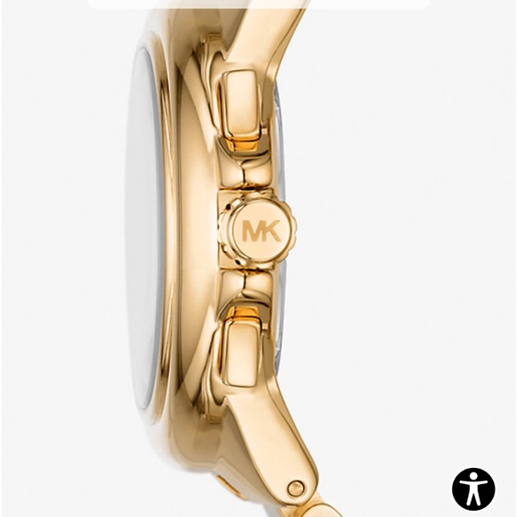 Michael Kors Oversized Camille Gold Women's Watch - Picture 2 of 3